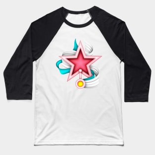 Aesthetic Texture with Cute Magical Star Wands Baseball T-Shirt